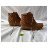 Mia Jaimee Suede Wedge Boots Womenï¿½s 5