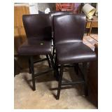 Three - Swivel Bar Stools 18ï¿½ W Seat Ht. 31ï¿½