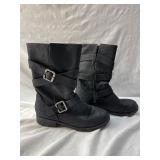 Black Moto Boots Womenï¿½s 5