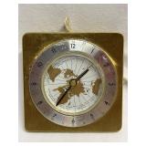 C-6 Brass Travel Alarm Clock, Tested, Running
