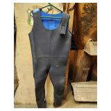 Black and Blue Neoprene Wetsuit Size Unknown