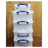 4 Lidded Totes 17L / 1 Lidded Totes 8L