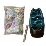NIB Spacekeeper Waterfall Backflow Incense Holder