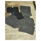 6 Piece Black Premium Carpet Floor Mats