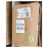 (500ct)New Brown Paper Bags 18'Lx12'×7'