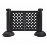(2) GROSFILLEX Patio Fence Panel: Black