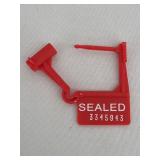Tydenbrooks Padlock Seals  Red Plastic  1000 pk.