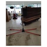 Adjustable base construction sign holder