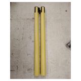 2 tensabarrier posts with retractable ribbon