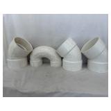 (3) 6' Charlotte 45 degree PVC Pipe Elbows 