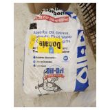 Bag of oil dry has been taped shut