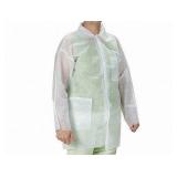 Condor Disposable Lab Coat, XL, White, 30 Pack