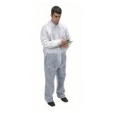 Collared Disposable Coveralls 3XL Elastic Wrist
