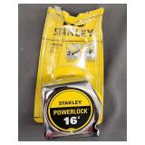 New Stanley Powerlock 16' Tape Measure