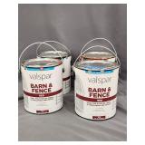 (4) 1G Valspar Barn Red Outbuildings/Fence Paint