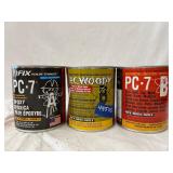 (3) PC-Products PC-7 & PC-Woody Epoxies