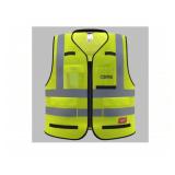 (12)New Milwaukee High-Vis Vest ANSI Class 2,L/XL