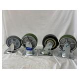 (4) Heavy-Duty Commercial Grade Caster Wheels