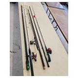 Fishing Pole Lot w/ Telescoping & Shakespeare
