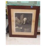 Thomas Jefferson Framed Pic Published By A.W.Elson