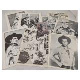 Lg Qty of Vintage Western Actors Prints