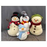 Assorted Snowmen Holiday Decorations in Tote