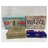 3 Picture Puzzles & Skip-Bo