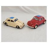 Pair of Metal Volkswagen Beetles Including Tonka