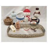 Stonewave Cooker, Christmas Decor, Mirrored Tray
