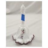 Marked Fenton Signed Hand Painted Art Glass Bell
