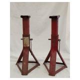Pair of 2Ton Jack Stands 12'H-17'