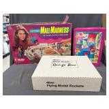 Mall Madness Game, Trolls in Case, Model Rockets