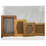 Assorted Wooden Cabinet Doors and Photo Frames