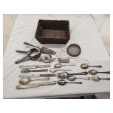 Vintage Kitchenware Lot W/Basket