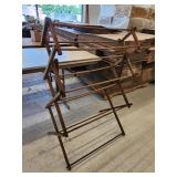 Vintage Wooden Collapsible Rack 45'Hx30'Wx10'