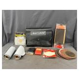 Assorted Sandpaper, Sanding Discs & Sanding Blocks
