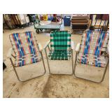 (3)Folding Vintage Chairs