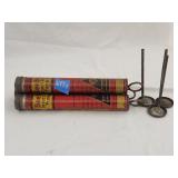 (3) Vintage Metal Bee Brand Insect Pump 12'L