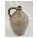 Primitive Antique Stoneware Jug 9.5'Hx7'W