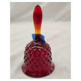 Unmarked Fenton Red Amberina Hobnail Bell