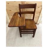 Wooden School Desk Chair