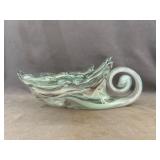 Murano-Style Art Glass Swan Bowl