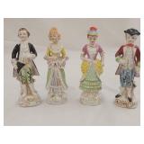 (4) Porcelain Figurines 6.5'H