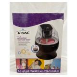 Rival 1.5qt Gel Canister Ice Cream Maker in Box