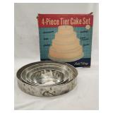 Vintage Bake King 4pc Tier Cake Set