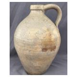 12.5ï¿½ Tall Primitive Single-Handled Stoneware Jug