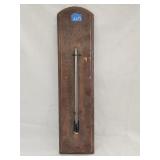 Antique Hoehn Co. Large Thermometer Plaque 21'Lx5'