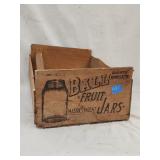 Antique Wooden Ball Jars Crate