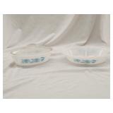 (2) Glasbake Dishes