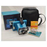 Vintage Electric Zip Camera & Soft Case w/Film